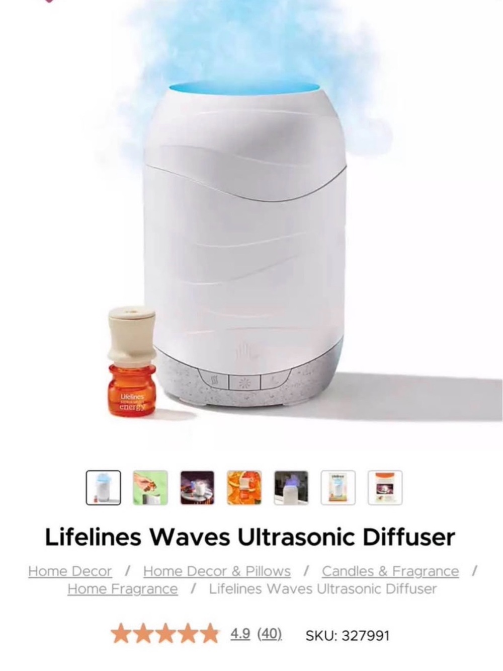 White diffuser- Lifelines waves ultrasonic